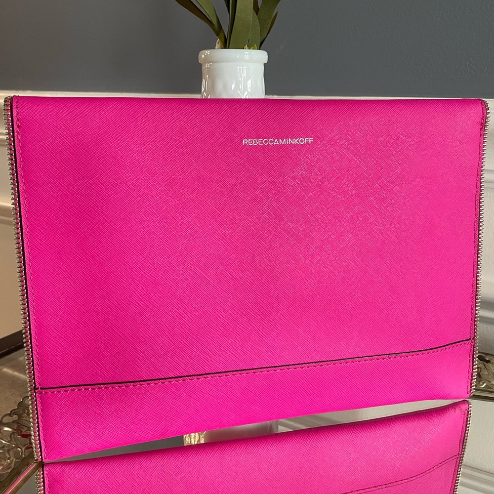 Rebecca Minkoff Fuchsia Envelope Clutch - Picture 3 of 5